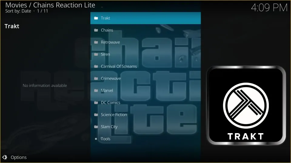 how to use chains kodi addon on firestick