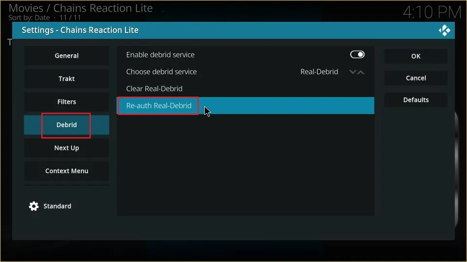 how to install the chains reaction lite kodi addon