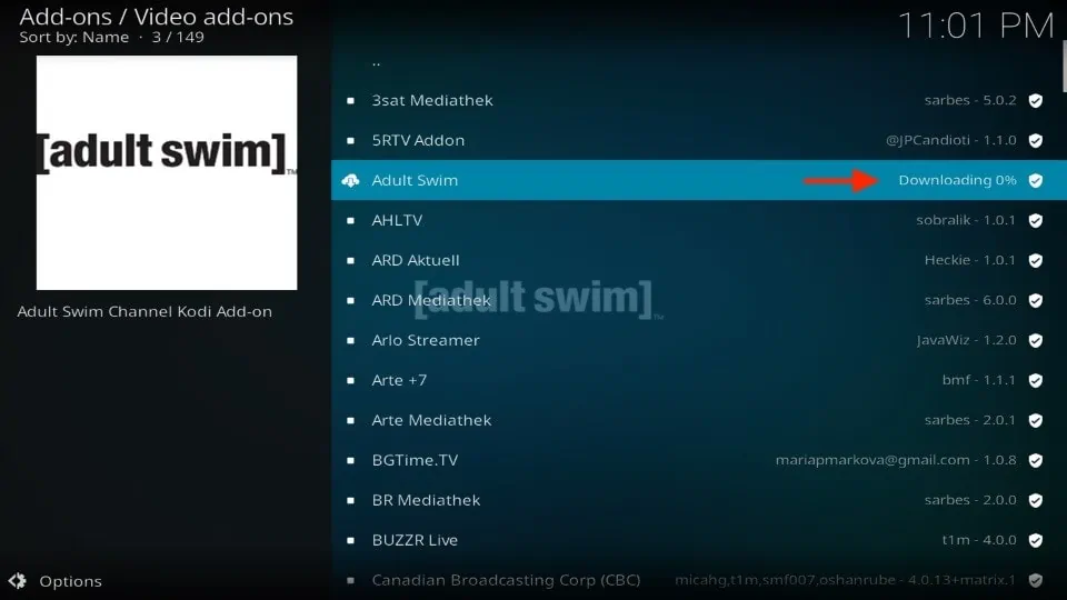 kodi adult swim addon