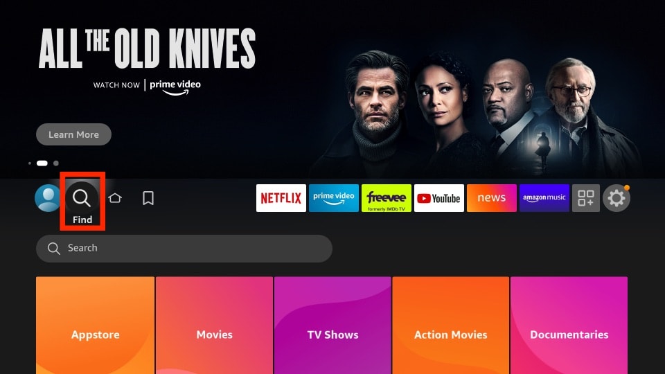 firestick home screen