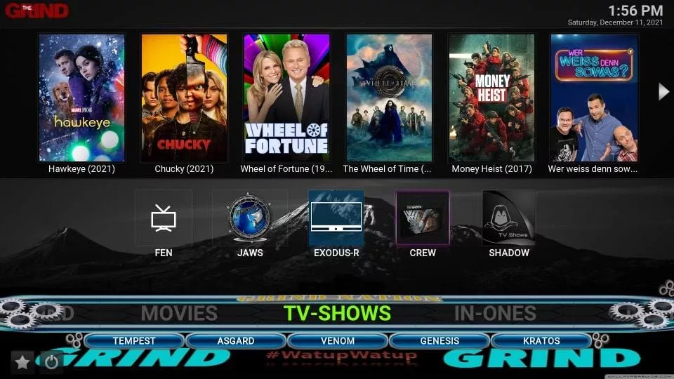How to use the Grind Build on Kodi