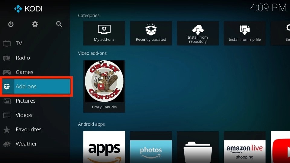 kodi addons