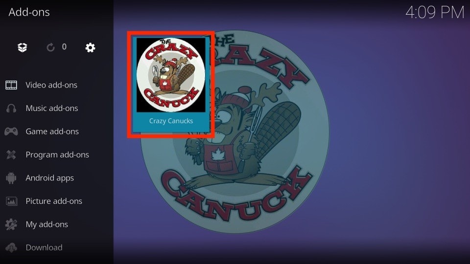 canucks kodi addon 