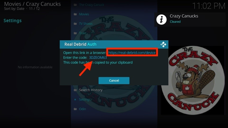 re authorized real debrid