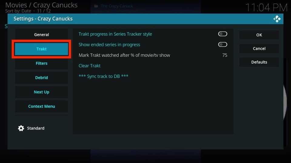 general settings of crazy canucks