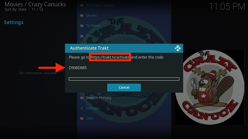 how to install crazy canucks kodi addon
