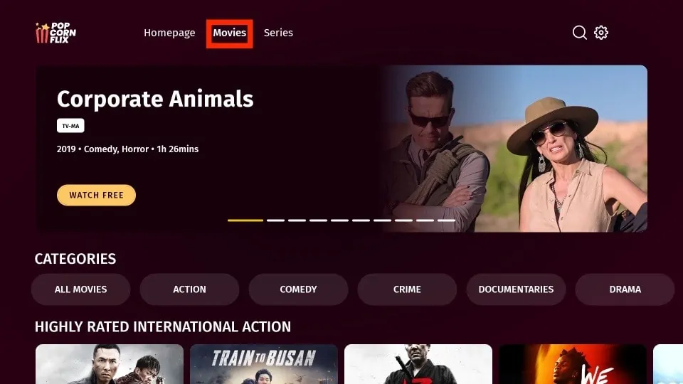 install popcornflix app