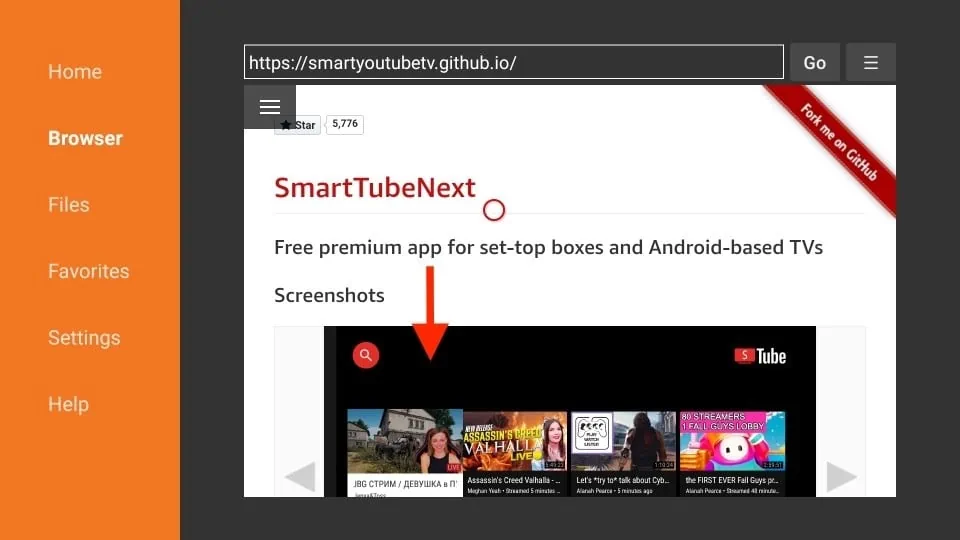 how to get smart tube next on firestick