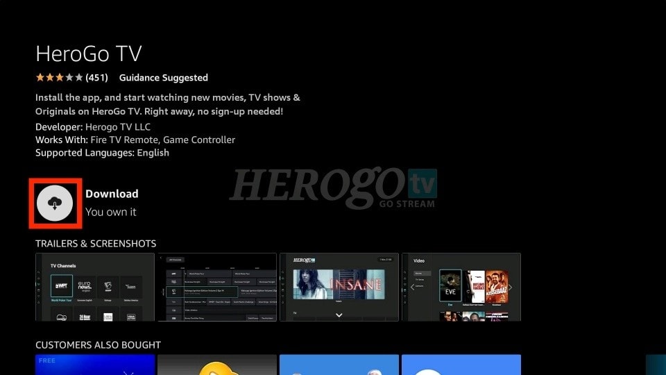 how to download herogo tv on firestick