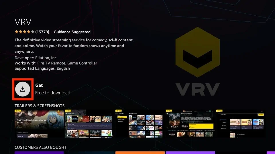 vrv firestick