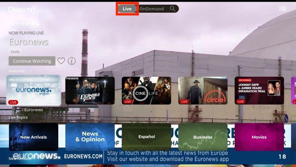 distrotv app on firestick