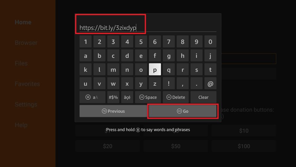 enter downloader link