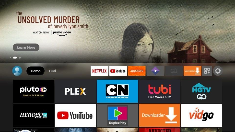 firestick home screen