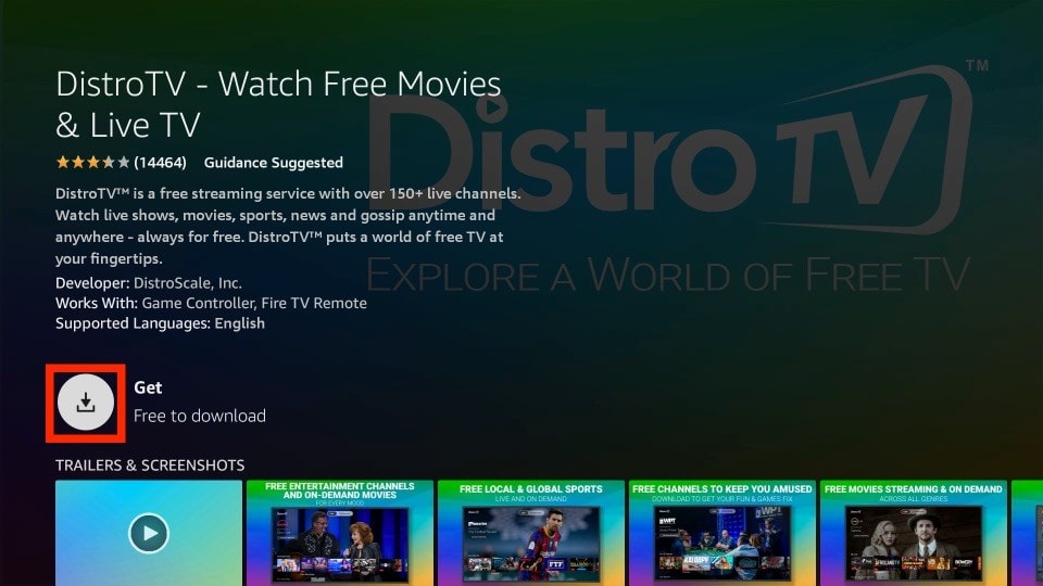 how to get distrotv on firestick