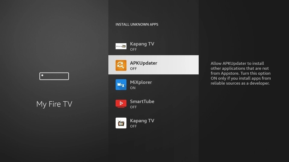 how to install apps on firetv