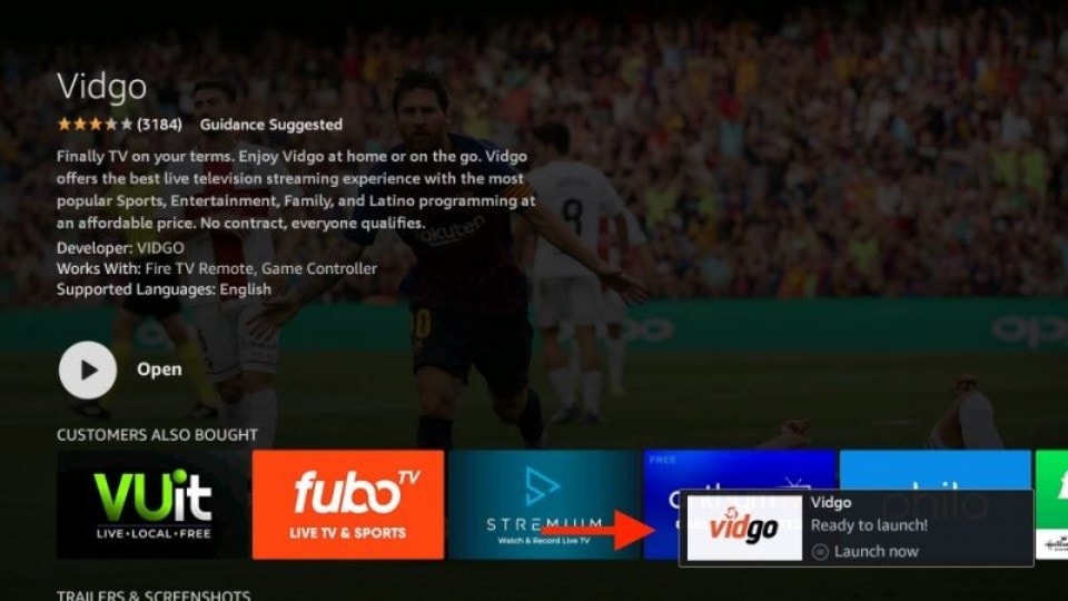 vidgo on firestick