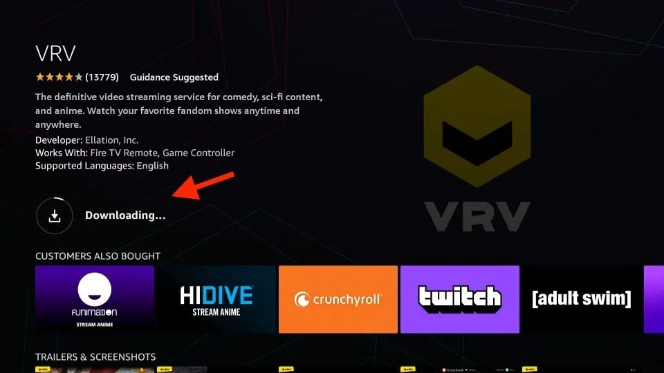 how to download vrv on firestick