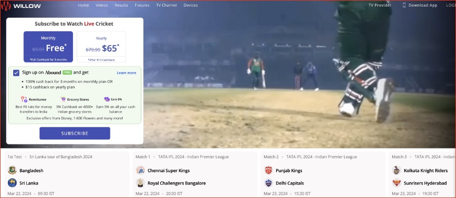 Stream IPL in the US without cable