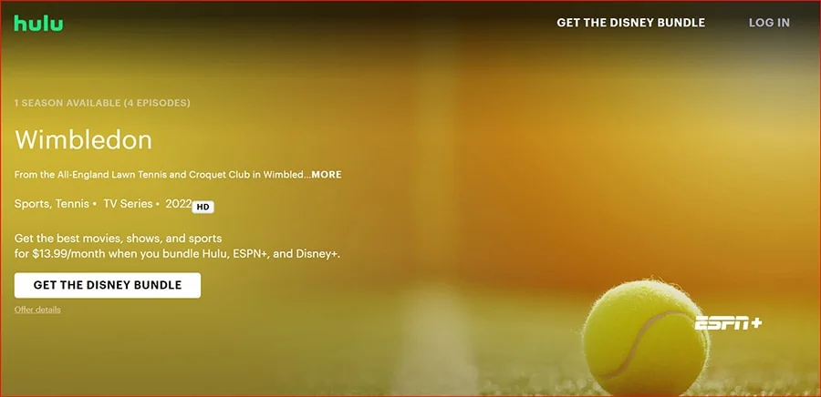 stream wimbledon on hulu