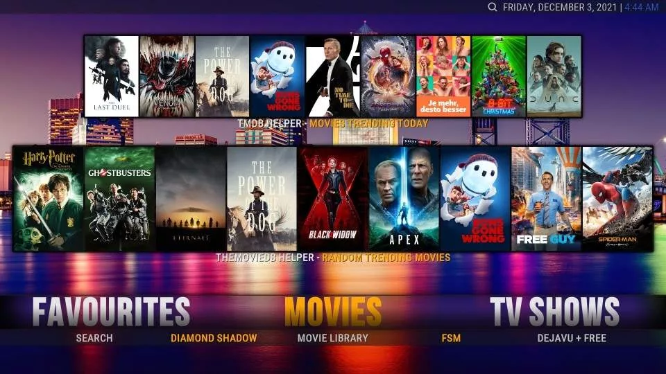 Quick Tour of Diamond Dust Kodi Build