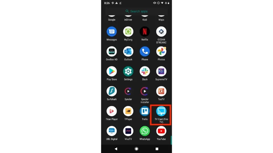 android screen tv cast fire tv