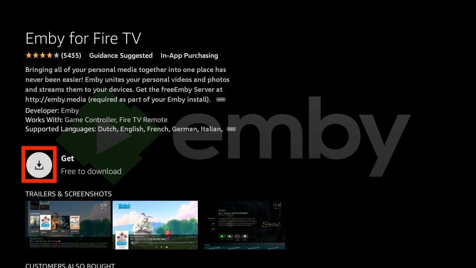 how to get emby on firestick