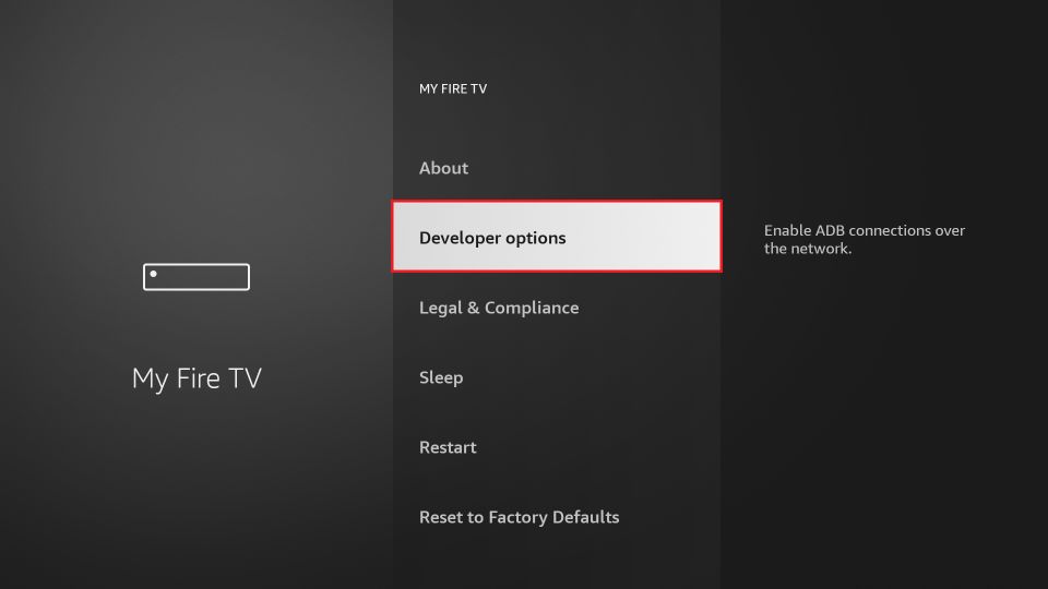 developer options on firestick