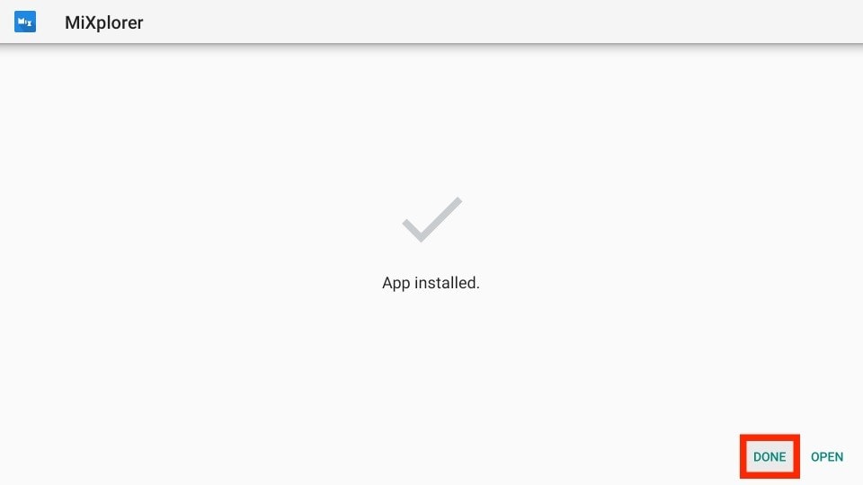 click on done button