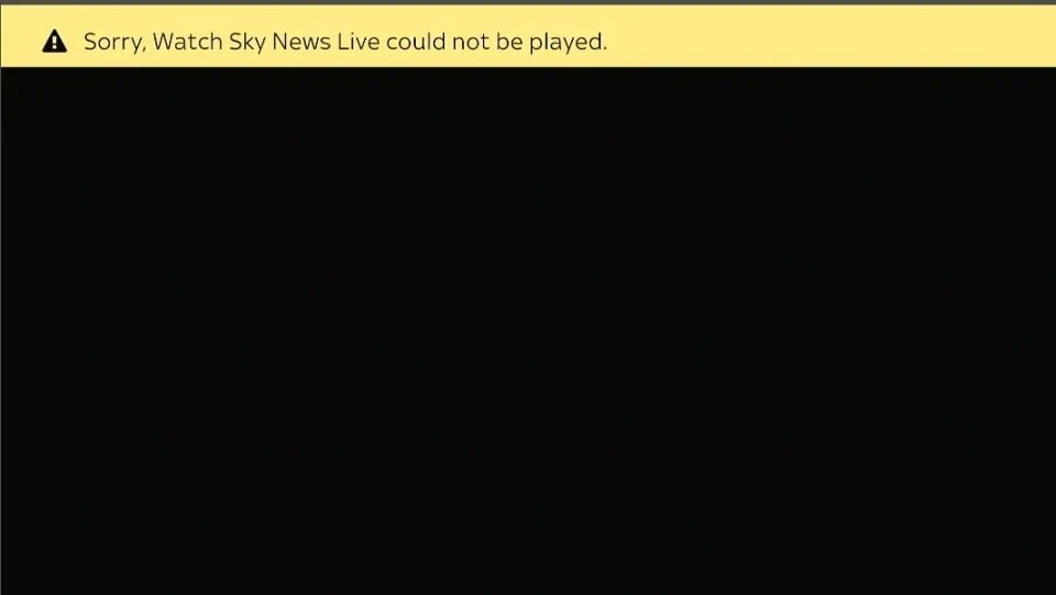 Fix Sky News Live Issues