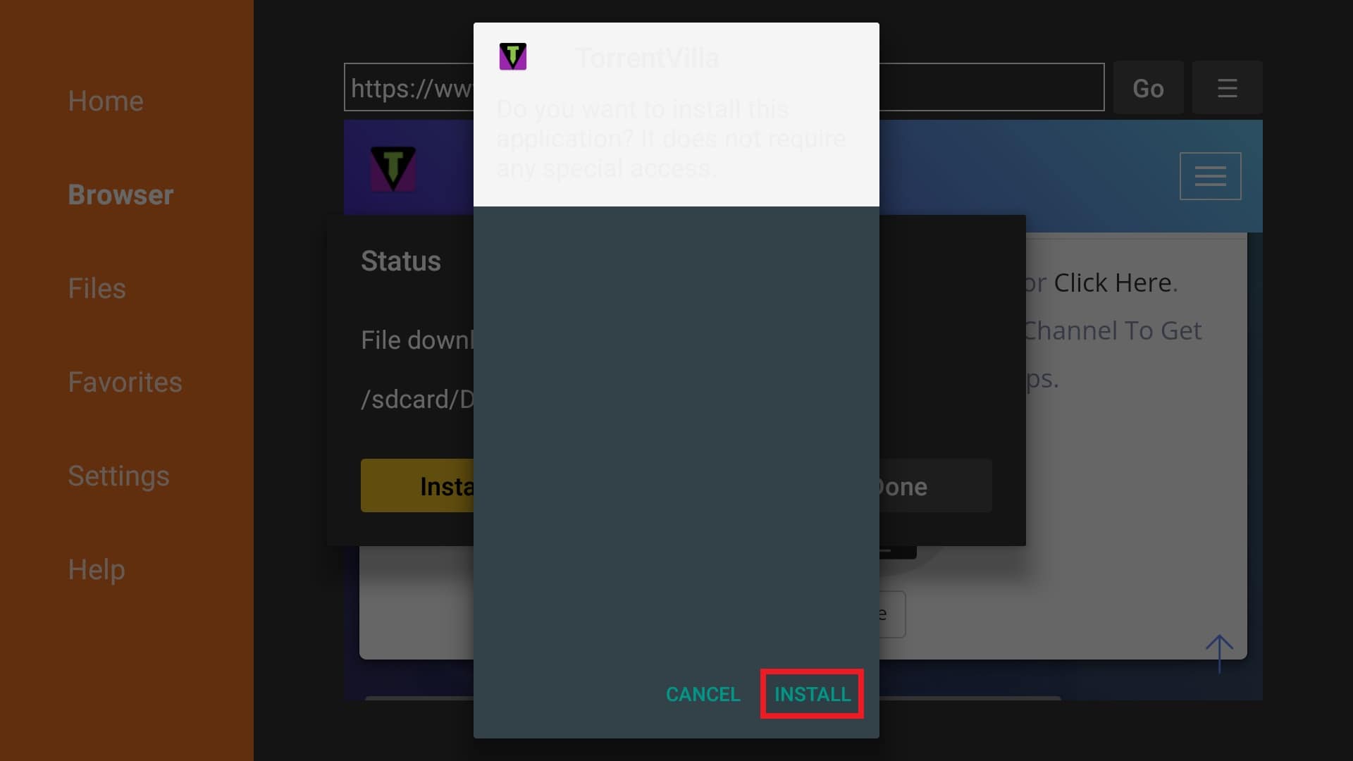 install torrentvilla