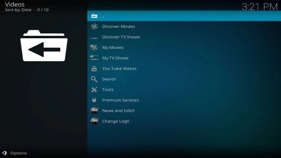 main screen of Kingpin