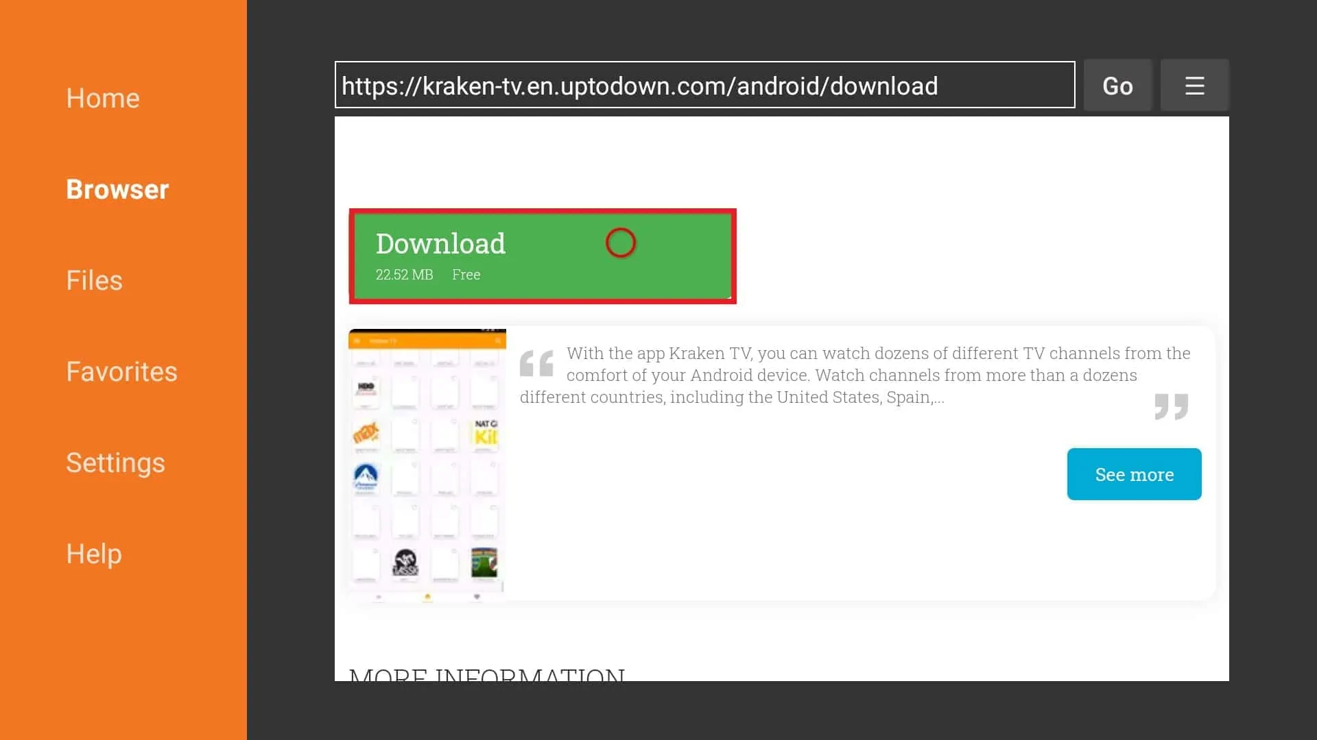 click download