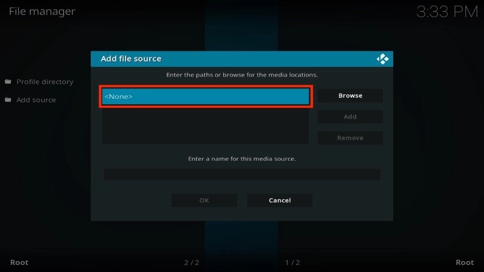 select <none>