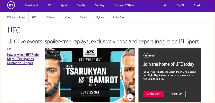stream Volkanovski vs. Holloway