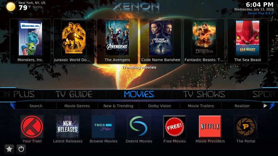 xenon kodi build interface