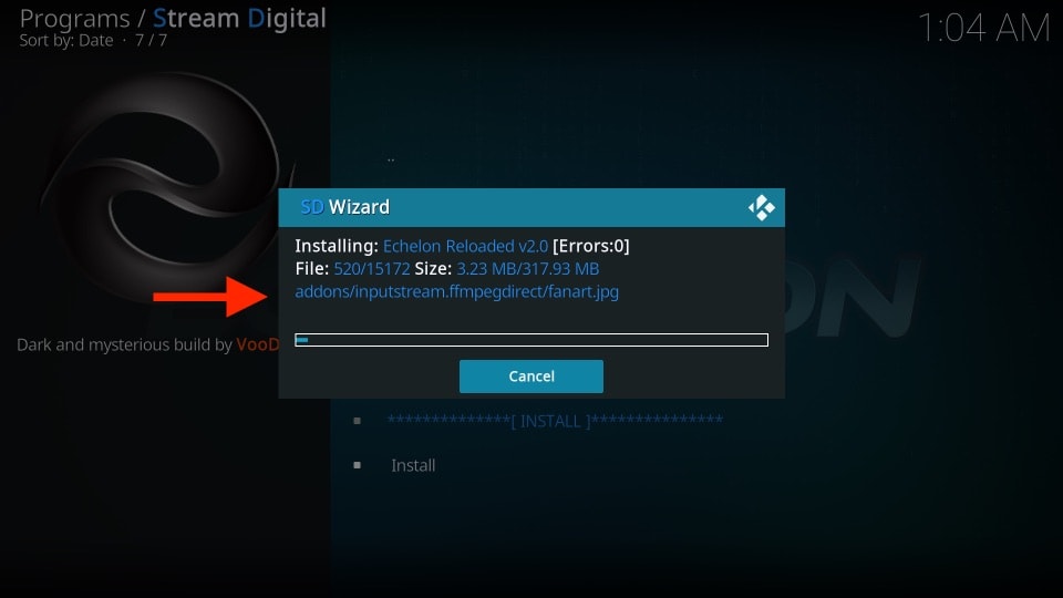 automatically start installing the build