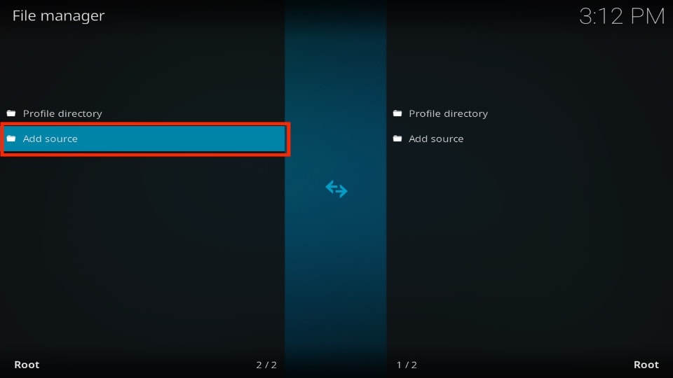 click add source