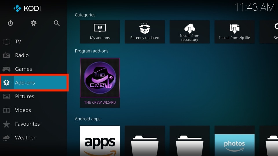 click addons
