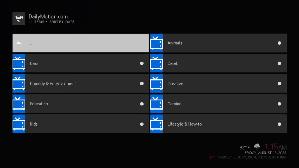 pick any category