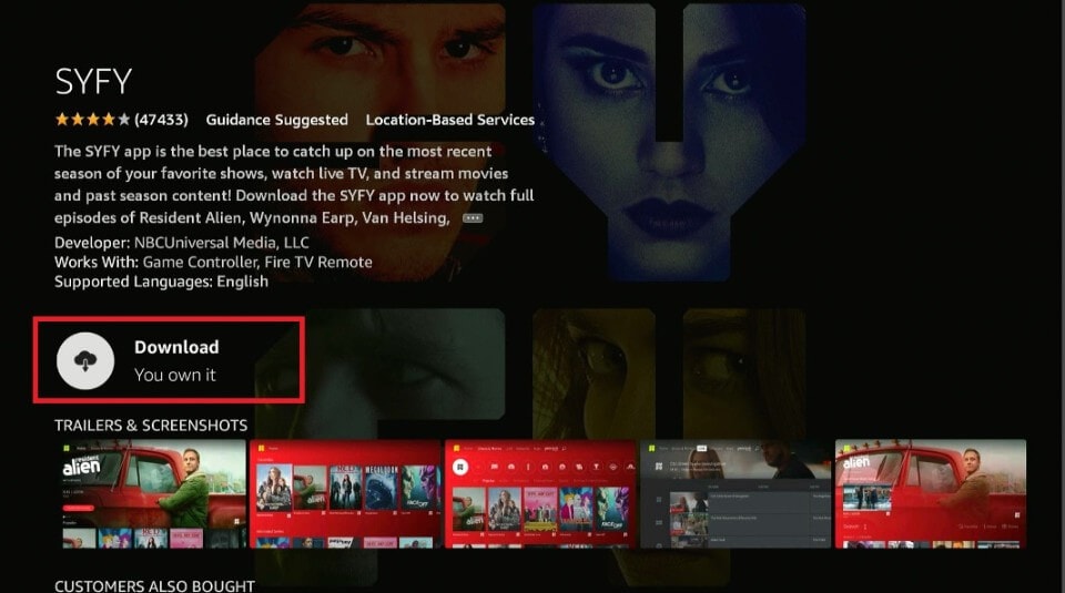 how to download syfy on firestick