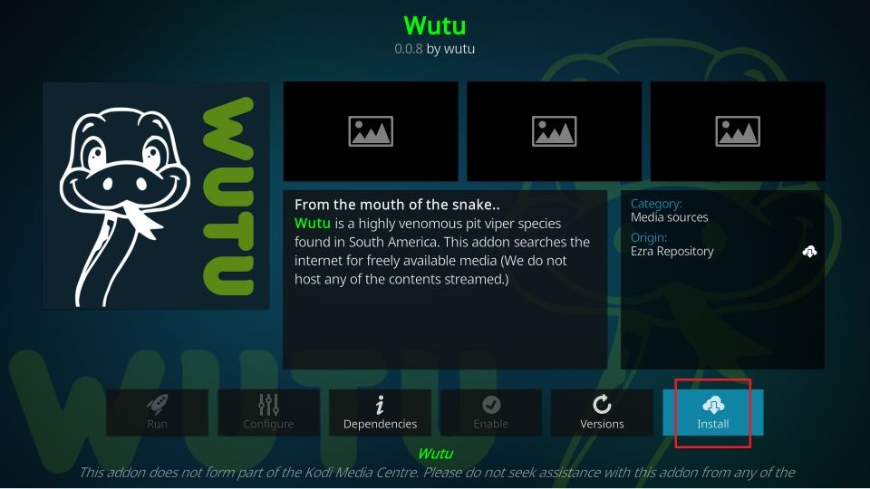 install wutu kodi addon