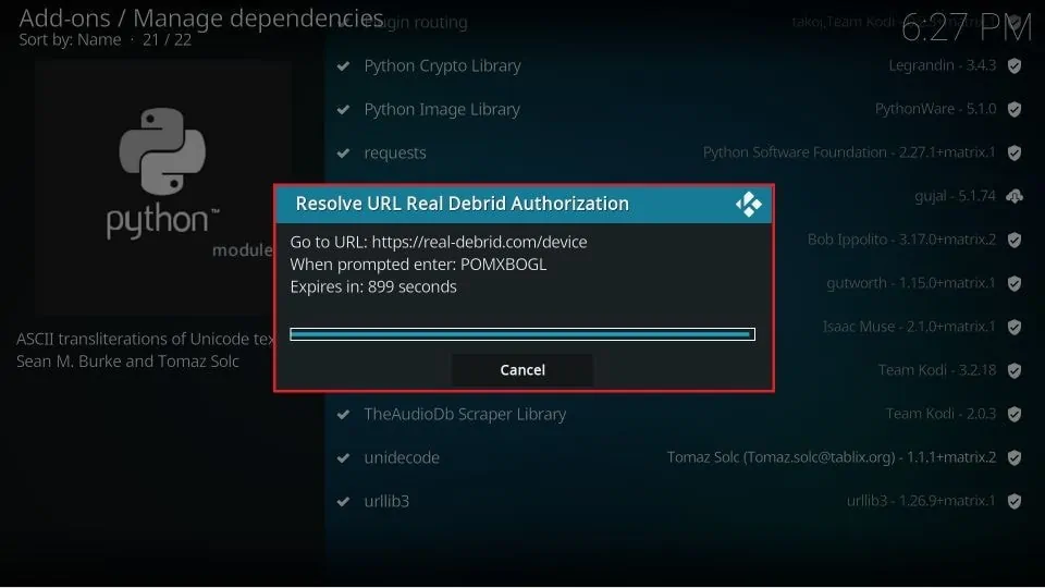 how to install fido k19 kodi addon