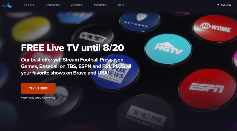 Watch the NFL Hall of Fame Game tonight on Sling TV