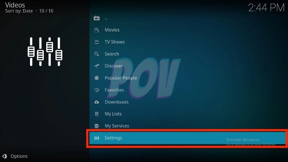 pov settings