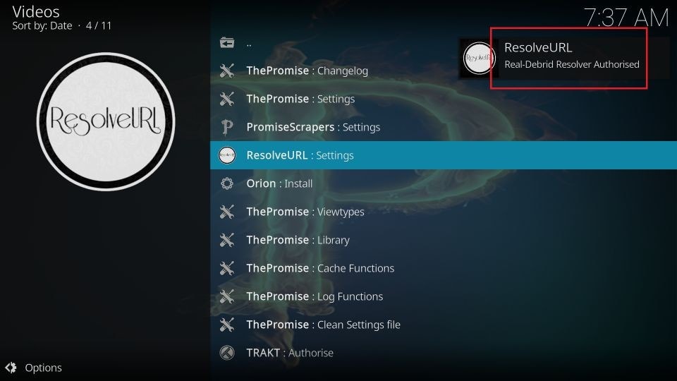 how to install the promise kodi addon