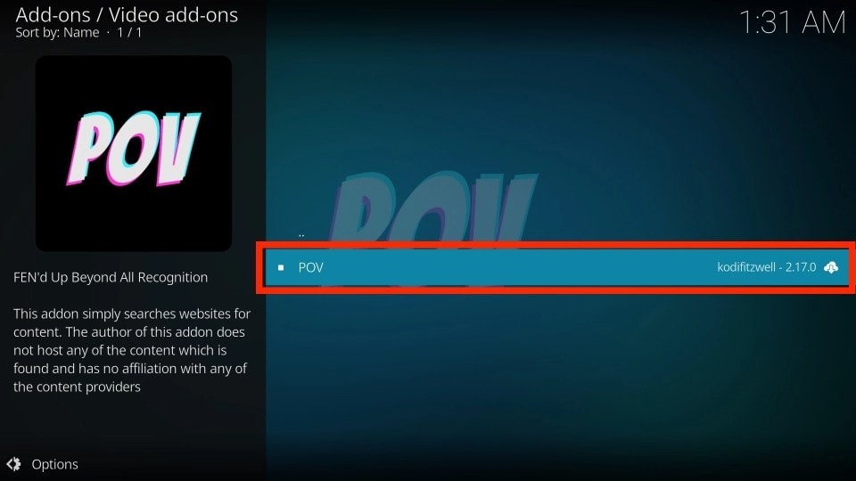 pov addon for kodi