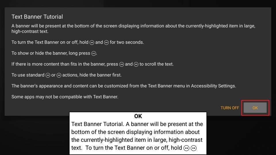 click on ok button