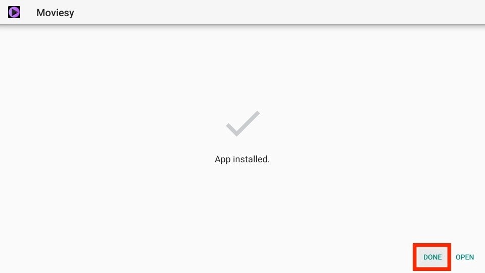 click on done button