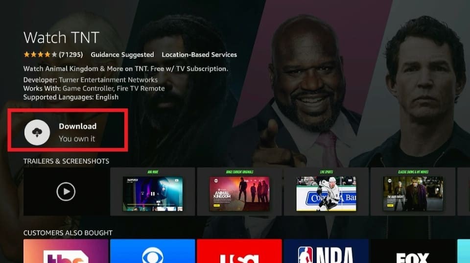 how to download tnt on firestick