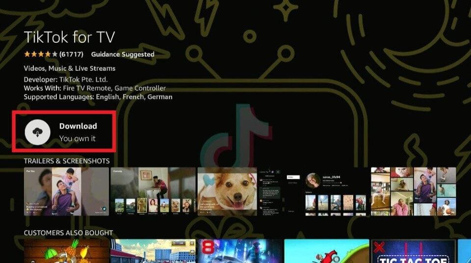 how to download tiktok on firestick